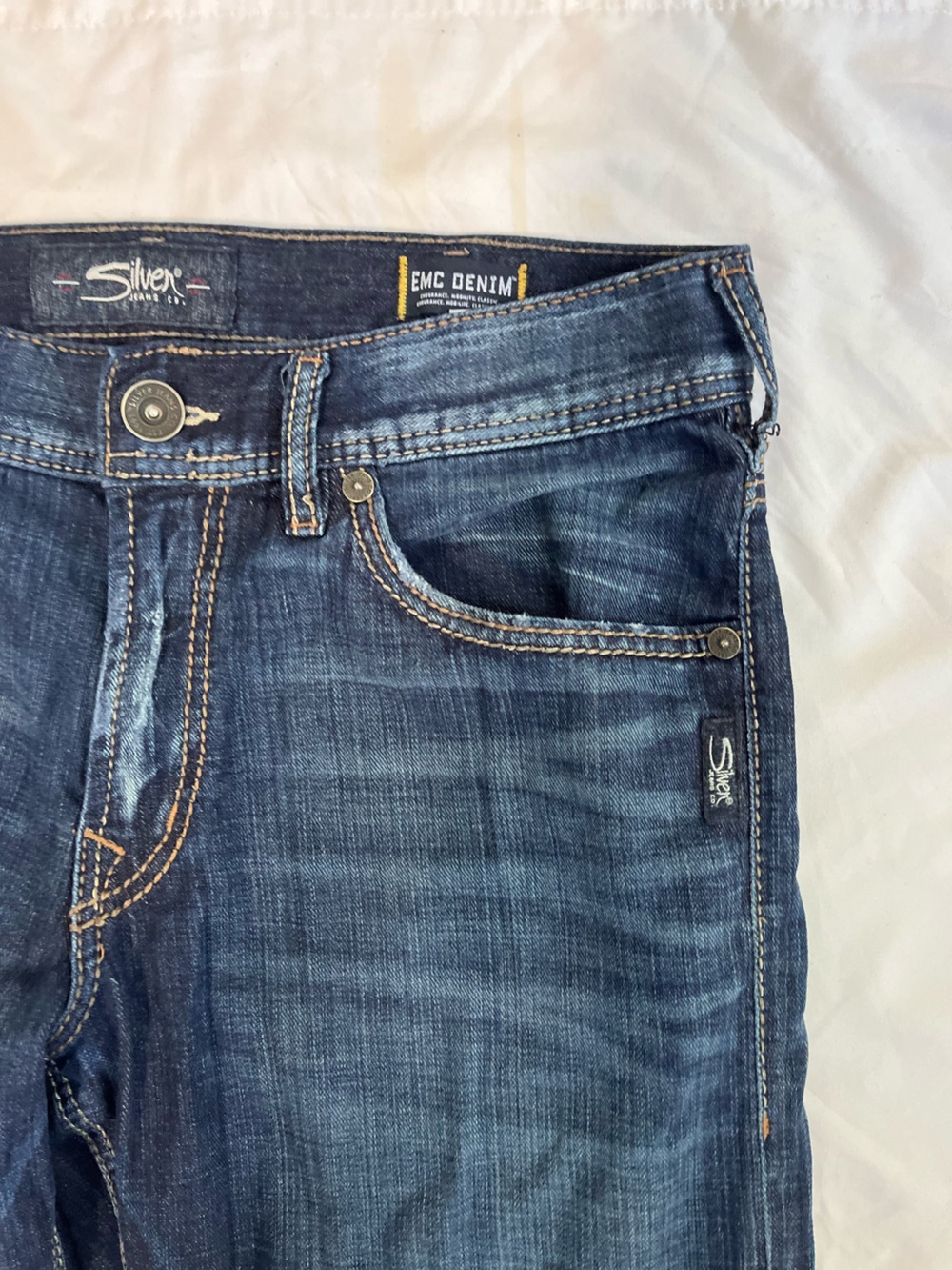 Silver Jeans Men's Dark Indigo jeans, 34X30 - Picture 3 of 8